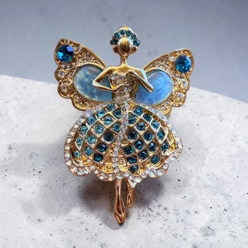 Moonbeam Ballerina Fairy Brooch / Necklace Charm